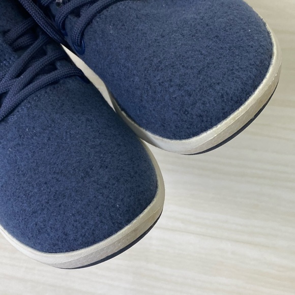 Allbirds navy Blue High top wool runner up Mizzles sneakers tennis shoes size 9 - Picture 8 of 10